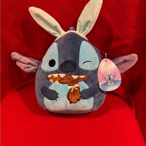 Disney Squishmallows Easter Stitch Plush in Blue and Purple